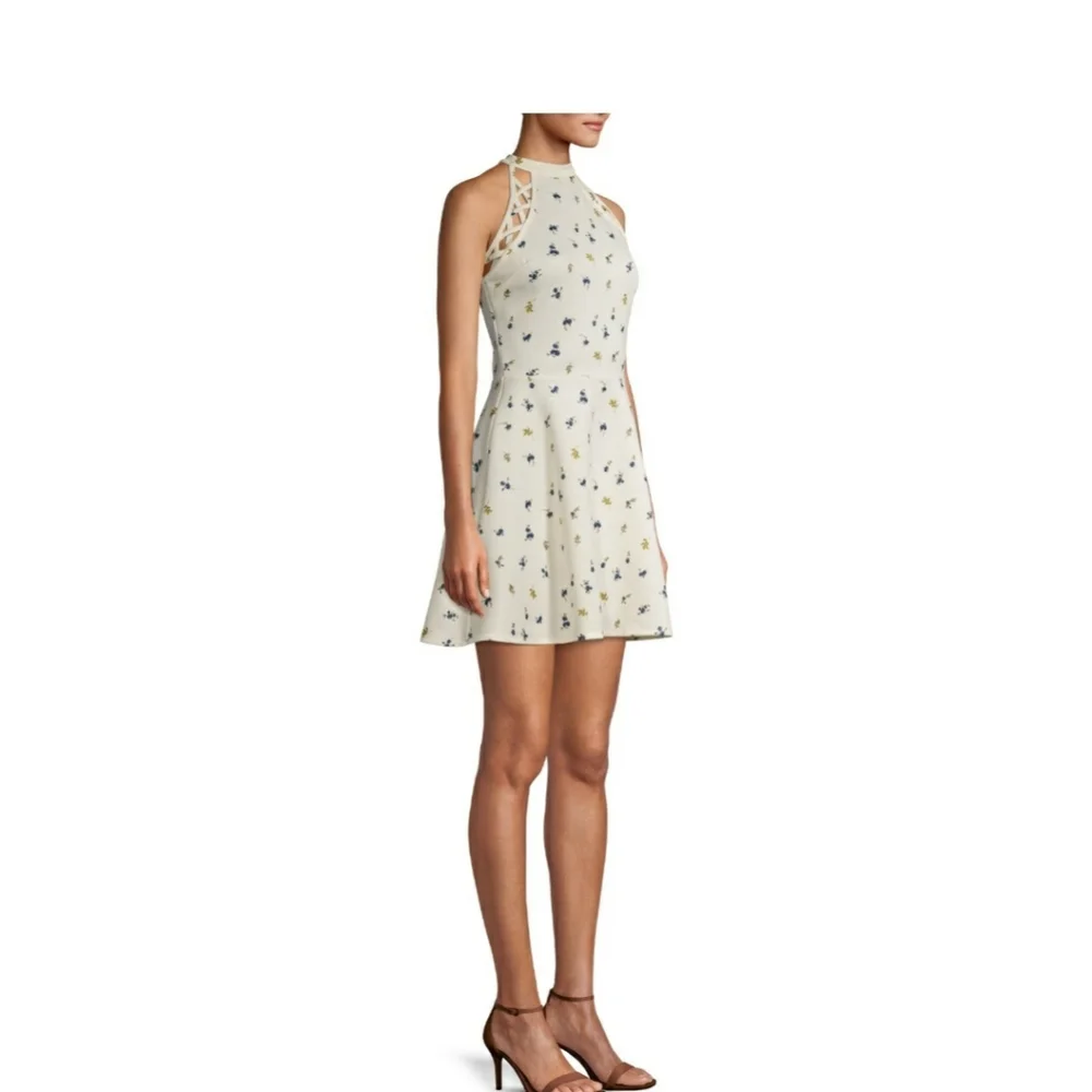 NWT Feminine Flirty Sleeveless Scuba Dress - Picture 3 of 7